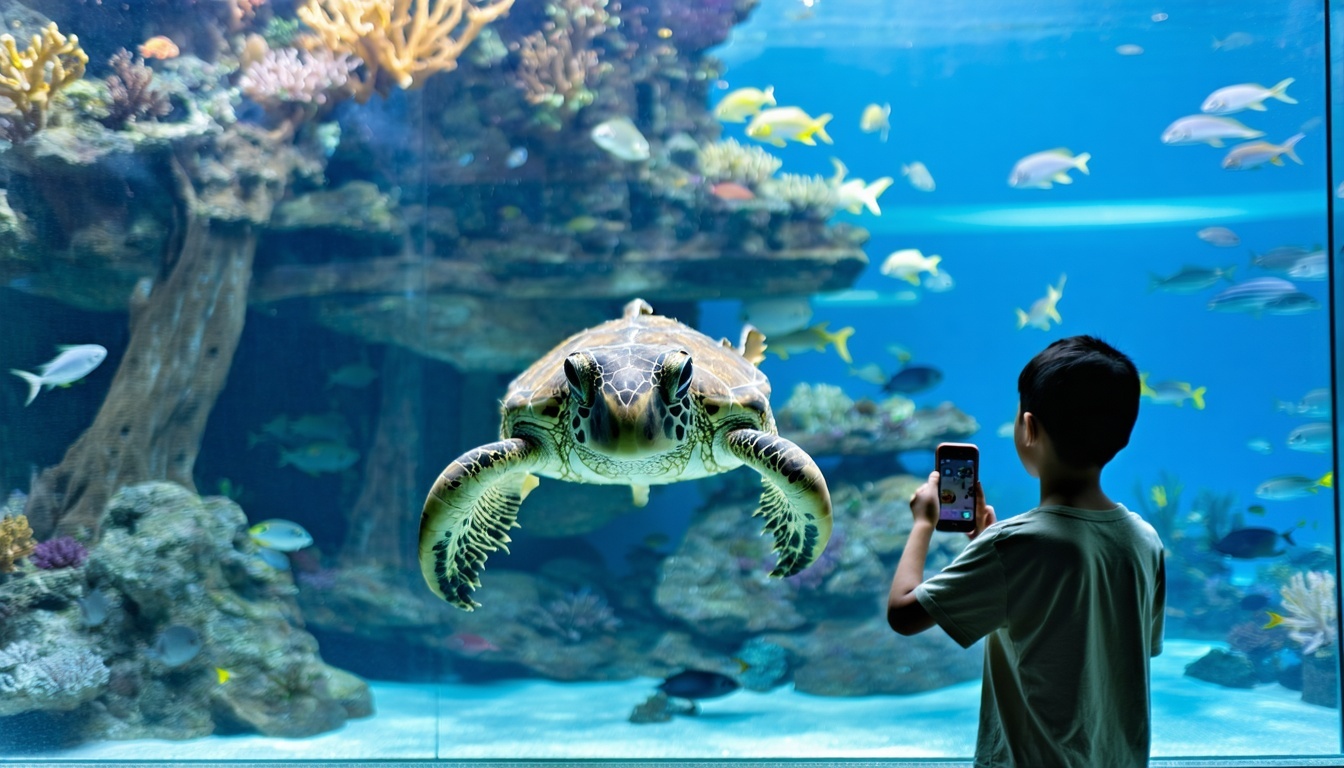 Marine animal encounter experience at Aquaventure World Dubai