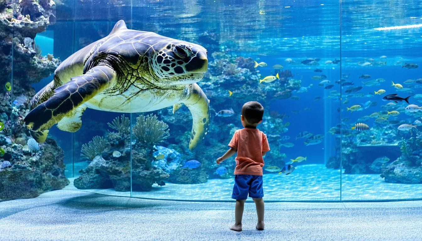 Marine animal encounters at Aquaventure World Dubai